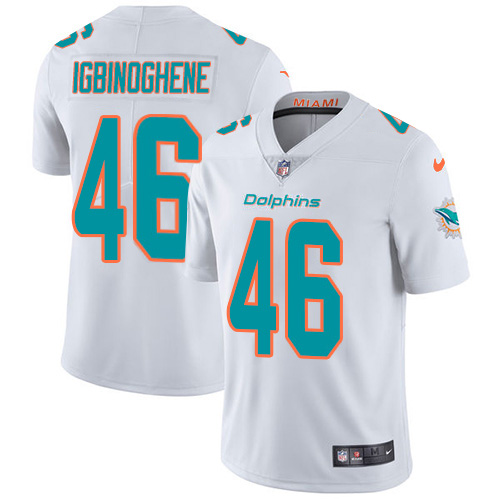 Nike Miami Dolphins #46 Noah Igbinoghene White Youth Stitched NFL Vapor Untouchable Limited Jersey